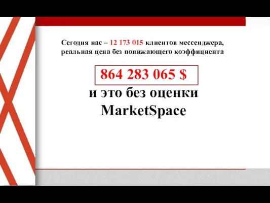 С Сегодня нас – 12 173 015 клиентов мессенджера, реальная цена без