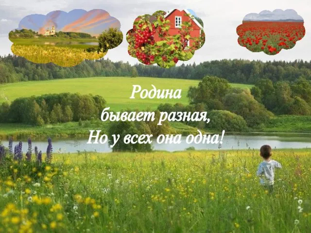 Родина бывает разная, Но у всех она одна!