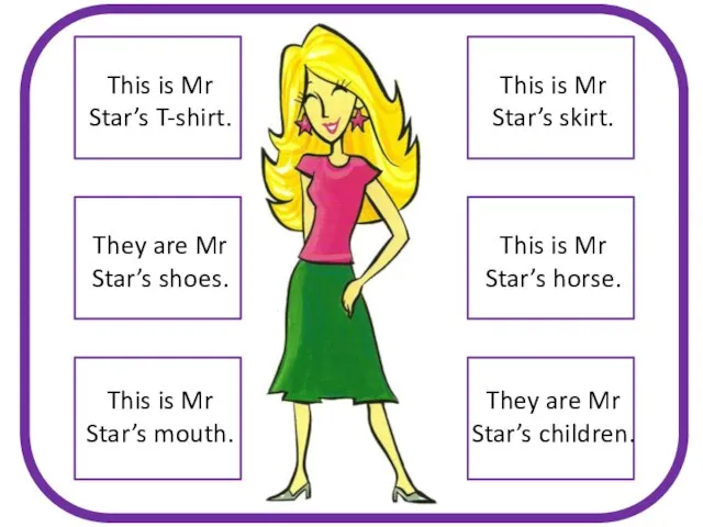 This is Mr Star’s T-shirt. They are Mr Star’s shoes. This is