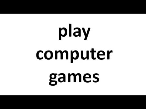 play computer games