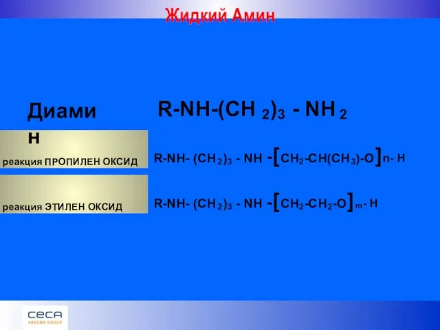 Жидкий Амин R-NH-(CH - NH R-NH- (CH - NH CH 2 -CH