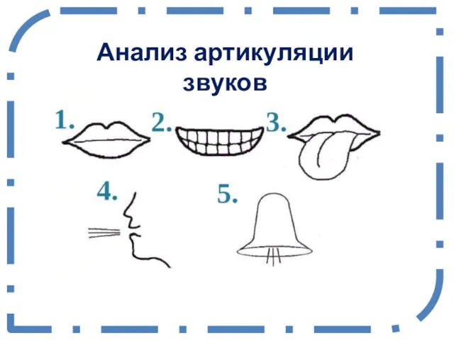 Анализ артикуляции звуков