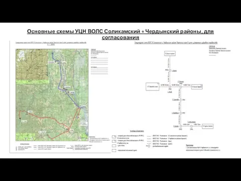 Основные схемы УЦН ВОЛС Соликамский + Чердынский районы, для согласования