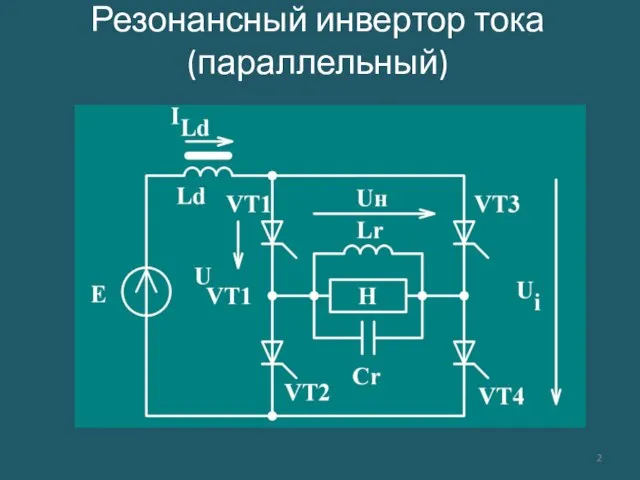 Резонансный инвертор тока (параллельный)