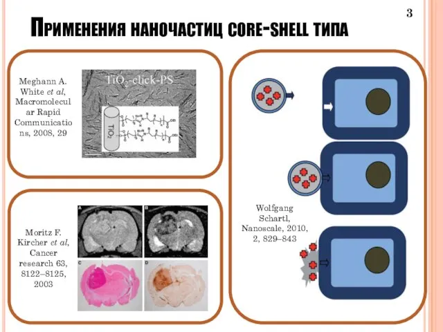 Применения наночастиц core-shell типа Wolfgang Schartl, Nanoscale, 2010, 2, 829–843 Moritz F.