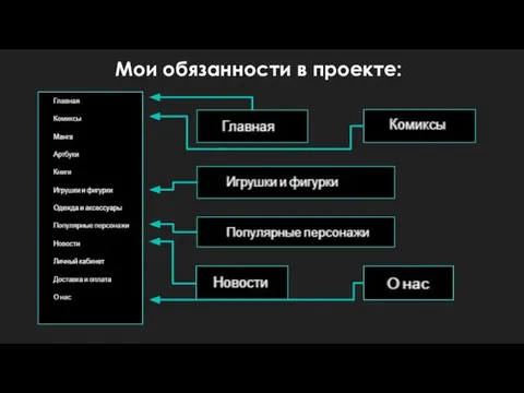 Мои обязанности в проекте: