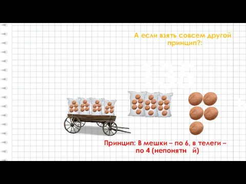 А если взять совсем другой принцип?: 135 ы Принцип: В мешки –