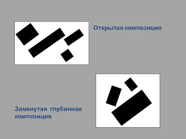 Открытая композиция Замкнутая глубинная композиция