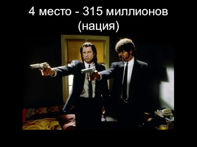 4 место - 315 миллионов (нация)