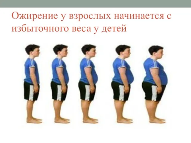 Ожирение у взрослых начинается с избыточного веса у детей