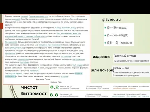 glavred.ru чистота читаемость издревле - (или дочери)