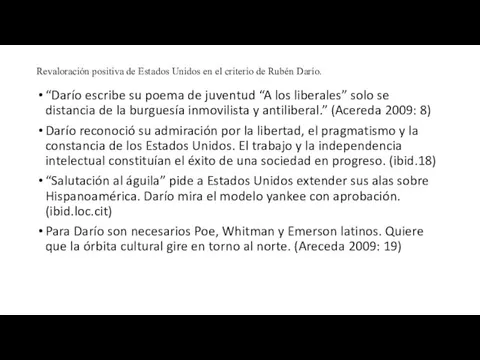 Revaloración positiva de Estados Unidos en el criterio de Rubén Darío. “Darío