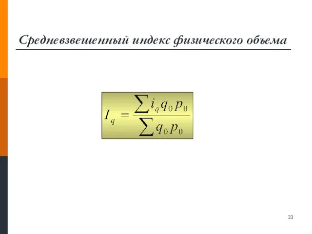 Средневзвешенный индекс физического объема