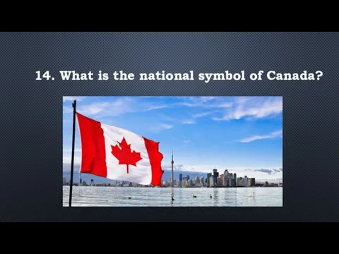 14. What is the national symbol of Canada?