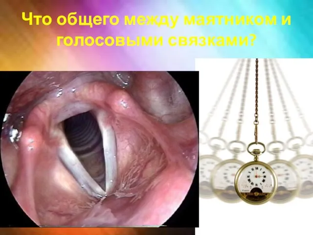 Что общего между маятником и голосовыми связками?