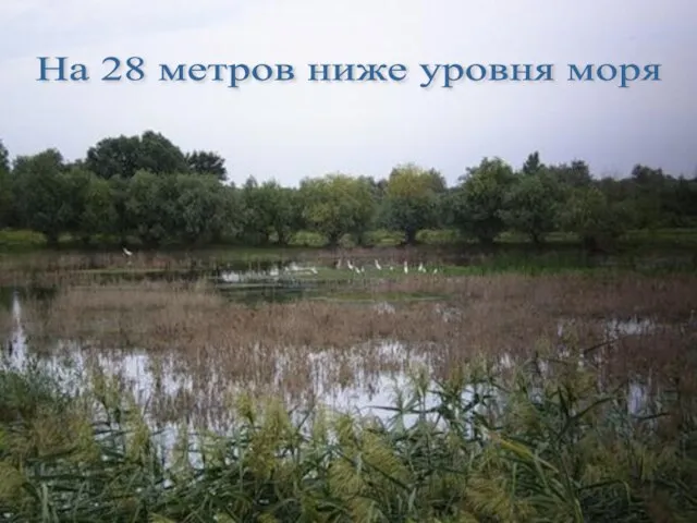 На 28 метров ниже уровня моря