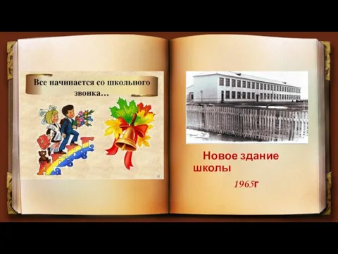 Новое здание школы 1965г