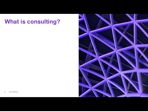 What is consulting?