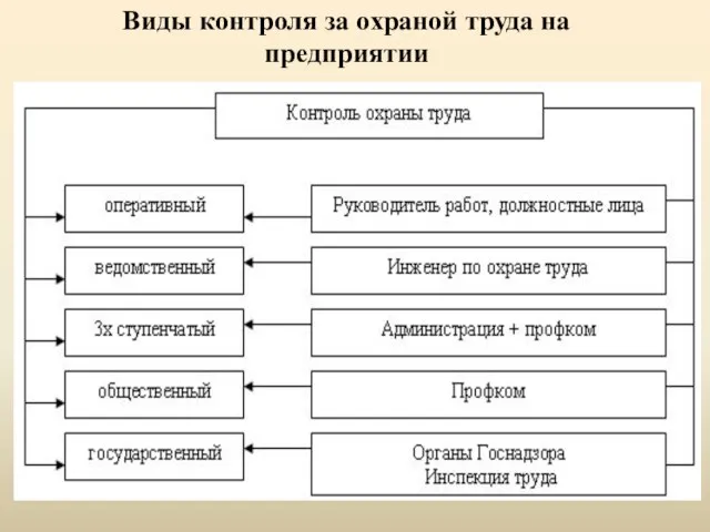 Виды контроля за охраной труда на предприятии