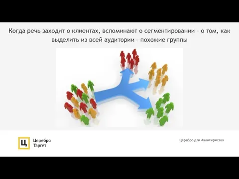 Когда речь заходит о клиентах, вспоминают о сегментировании – о том, как