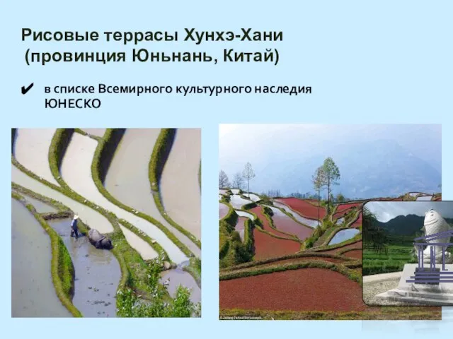 Рисовые террасы Хунхэ-Хани (провинция Юньнань, Китай) в списке Всемирного культурного наследия ЮНЕСКО