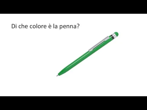 Di che colore è la penna?