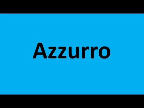 Azzurro