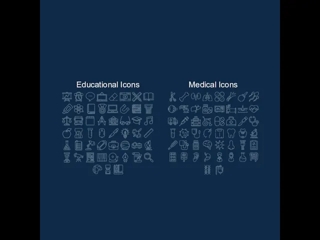 Educational Icons Medical Icons