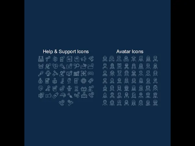 Help & Support Icons Avatar Icons