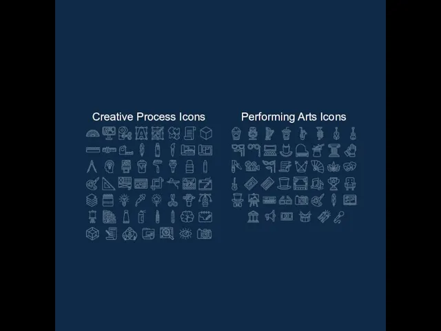 Creative Process Icons Performing Arts Icons