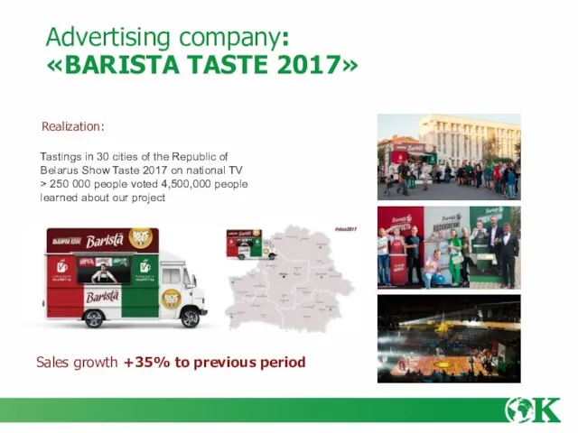 Realization: Tastings in 30 cities of the Republic of Belarus Show Taste