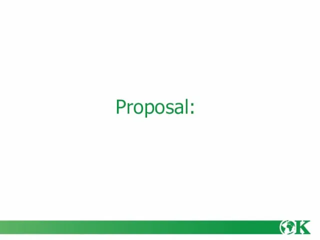 Proposal: