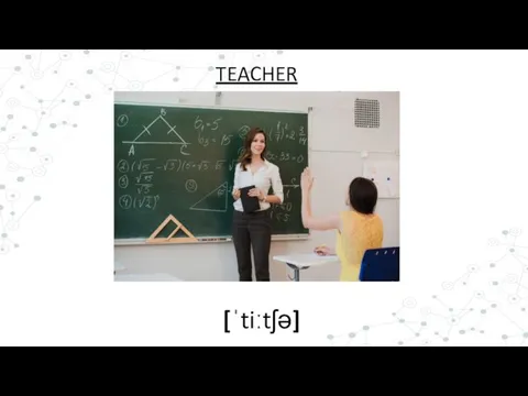[ˈtiːtʃə] TEACHER