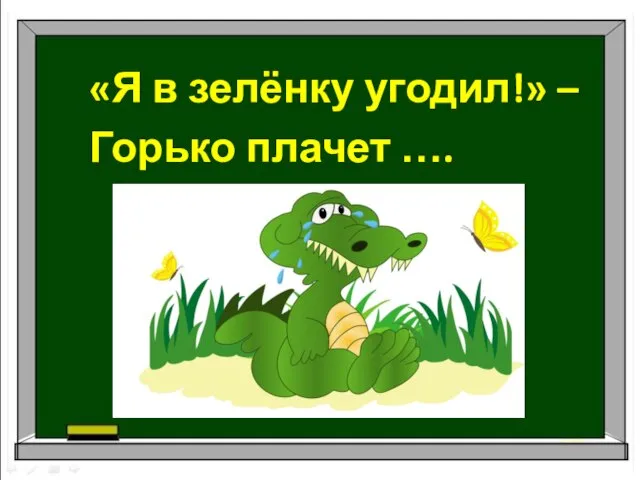 «Я в зелёнку угодил!» – Горько плачет ….