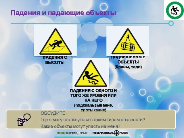 Падения и падающие объекты ПАДЕНИЯ С ВЫСОТЫ ПАДЕНИЯ С ОДНОГО И ТОГО