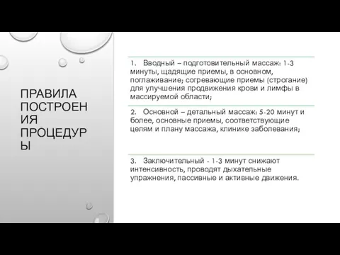 ПРАВИЛА ПОСТРОЕНИЯ ПРОЦЕДУРЫ