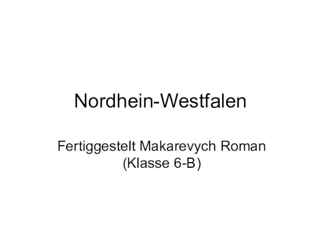 Nordhein-Westfalen