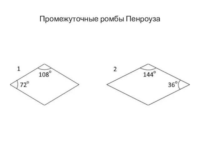 Промежуточные ромбы Пенроуза