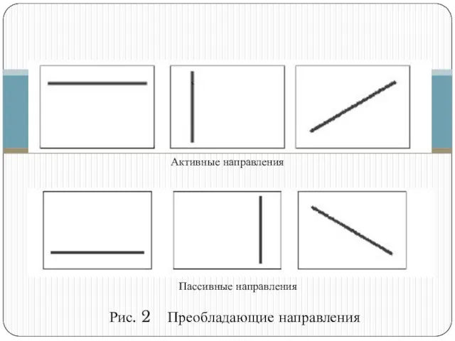 Активные направления Пассивные направления Рис. 2 Преобладающие направления