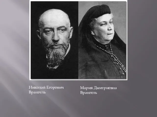 Николай Егорович Врангель Мария Дмитриевна Врангель