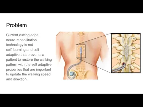 Problem Current cutting edge neuro-rehabilitation technology is not self-learning and self adaptive