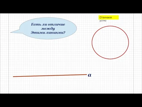 Есть ли отличие между Этими линиями? a Отвечаем устно