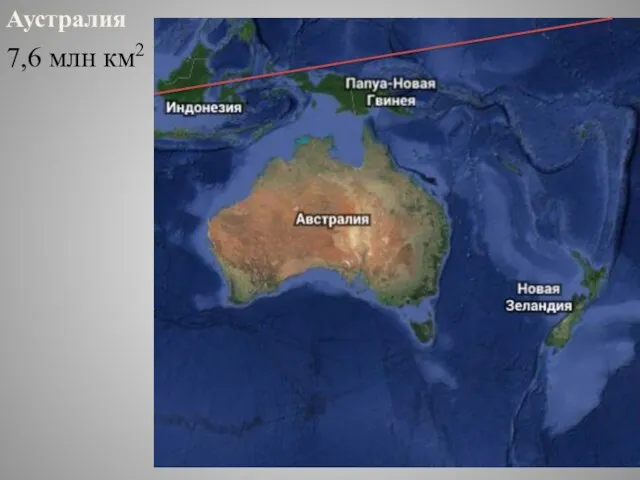 Аустралия 7,6 млн км2