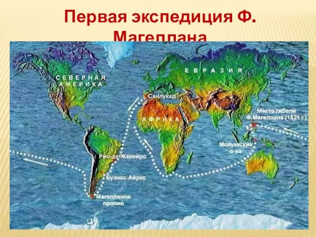 Первая экспедиция Ф. Магеллана 1519 – 1522 г.г.