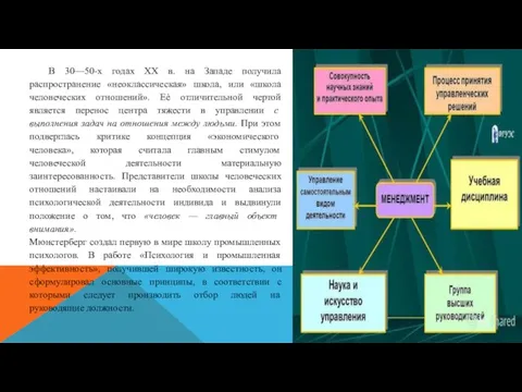 В 30—50-х годах XX в. на Западе получила распространение «неоклассическая» школа, или