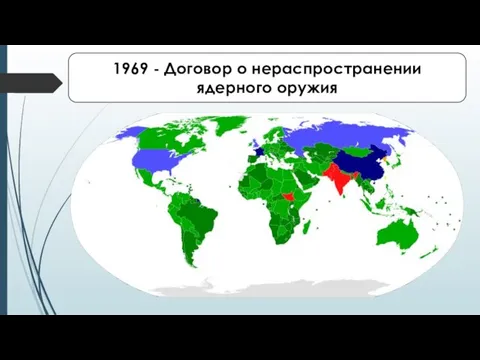 1969 - Договор о нераспространении ядерного оружия