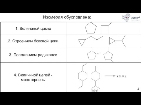 Изомерия обусловлена: