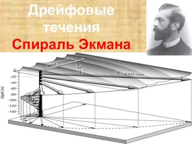 Дрейфовые течения Спираль Экмана