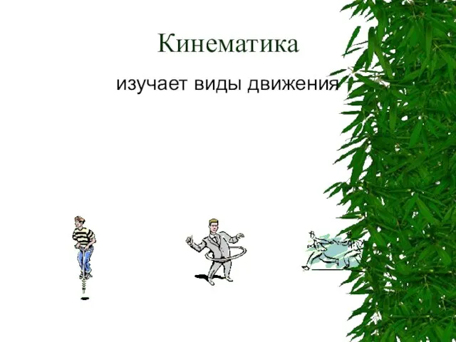 Кинематика изучает виды движения