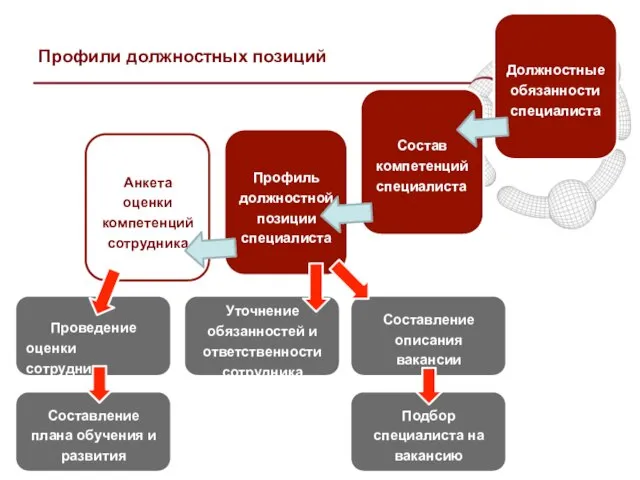 Профили должностных позиций Должностные обязанности специалиста Состав компетенций специалиста Профиль должностной позиции